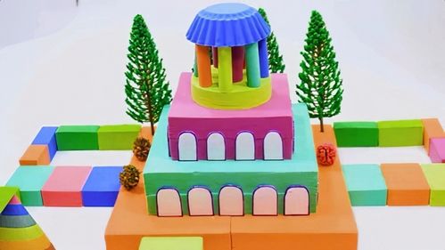 动力沙手工创意玩具,城堡家园制作